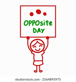 Simple Art for Opposite Day