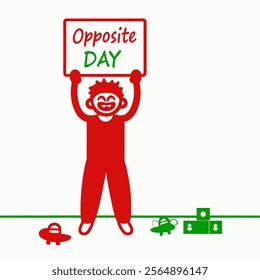 Simple Art for Opposite Day