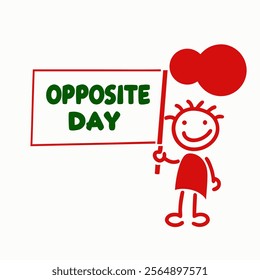 Simple Art for Opposite Day