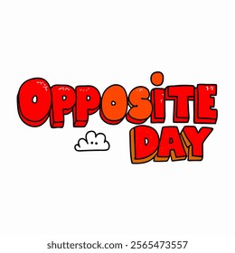 Simple Art for Opposite Day 