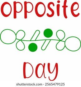 Simple Art for Opposite Day 