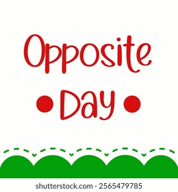 Simple Art for Opposite Day 