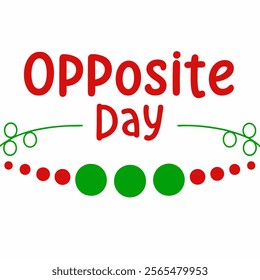 Simple Art for Opposite Day 