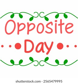 Simple Art for Opposite Day 