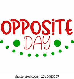 Simple Art for Opposite Day 