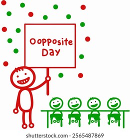Simple Art for Opposite Day 
