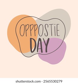 Simple Art for Opposite Day 