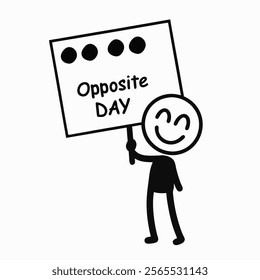 Simple Art for Opposite Day 