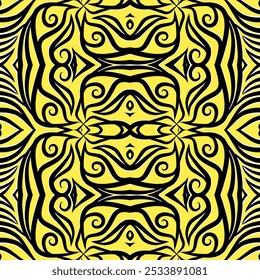 SIMPLE ART nahtlose Batik dayak quadratisches Muster Hintergrund Design