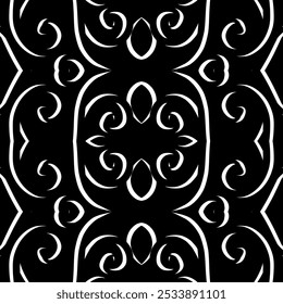 ARTE SIMPLE diseño de fondo de patrón cuadrado de batik dayak sin fisuras