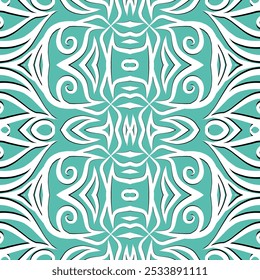 SIMPLE ART seamless batik dayak square pattern background design