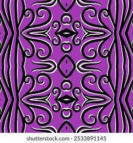 SIMPLE ART seamless batik dayak square pattern background design