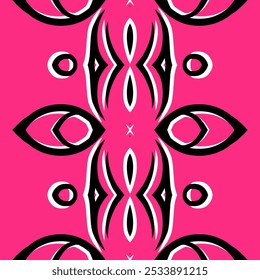 SIMPLE ART nahtlose Batik dayak quadratisches Muster Hintergrund Design