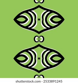 ARTE SIMPLE diseño de fondo de patrón cuadrado de batik dayak sin fisuras