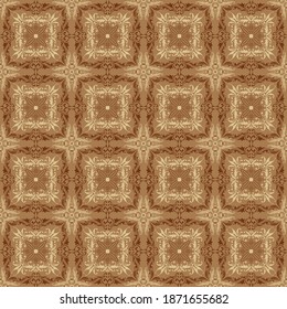 Simple art work design on typical Java batik with smooth mocca color concept.
