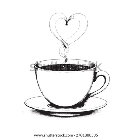 Simple Artistic Coffee Mug Illustration