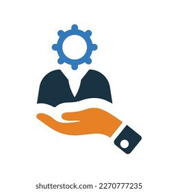 Simple Assistance icon.Simple vector graphics.