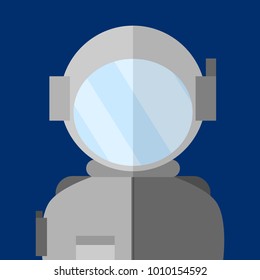 Simple Astronaut People Vector Illustration Graphic Design