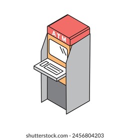 Einfache ATM-Darstellung in isometrischer Zusammensetzung