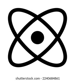 Simple atomic icon. Element. Vector.