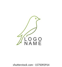 simple and attractive Bird in line out shape Image graphic icon logo design abstract concept vector stock. Can be used as a symbol related to pigeon or animal.