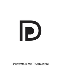 A simple but and attractive D LOGO with a concept based on p inside .