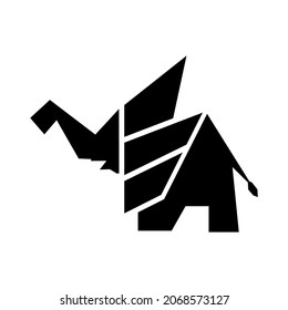 logotipo de elefantes simple y atractivo