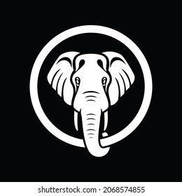 einfaches und attraktives Elefantenlogo