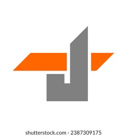 Logo de la letra j simple y atractiva