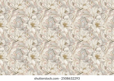 Simple, attractive pattern with small-scale flowers. Shabby chic millefleurs. Floral seamless background for textiles, book covers, manufacturing, wallpapers, printing, gift wrapping, and scrapbooking