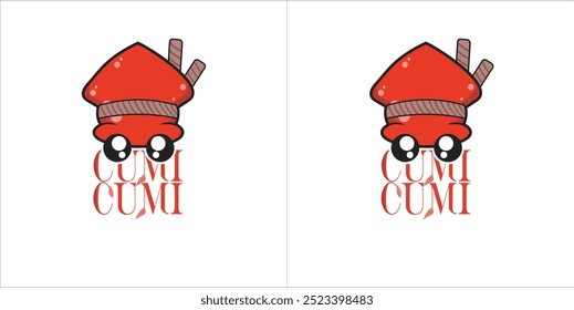 simple and attractive squid vector logo