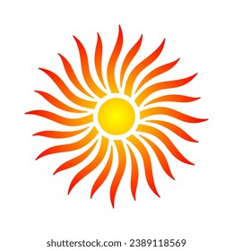 A simple and attractive sun logo