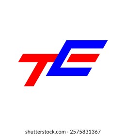 simple and attractive TE letter logo