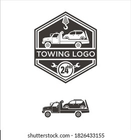 A simple and attractive towing truck image.