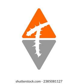 Un logotipo sencillo y atractivo en forma de T