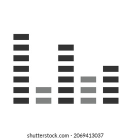 Simple Audio Mixer Vector Design Icon