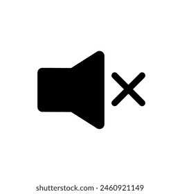 simple audio speaker icon mute	