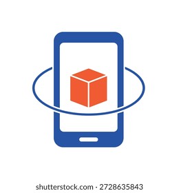 Simple Augmented Reality icon for social media, app, and web design. Vector illustration, Eps 10.
