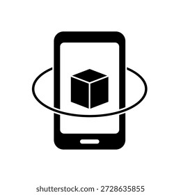 Simple Augmented Reality icon for social media, app, and web design. Vector illustration, Eps 10.