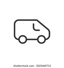 Simple auto line icon. Premium symbol in stroke style. Design of auto icon. Vector illustration.
