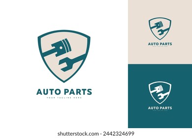 simple auto part logo, automotive logo creative vector design