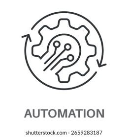 Simple Automation Design Icon, Simple Style Design Inspiration For Any Logos Interface And Purpose