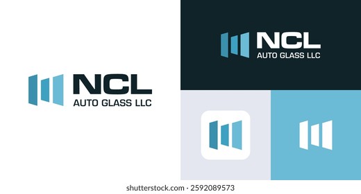 Simple automotive car window tint logo design, logo auto glass for car workshop, Car window film services, Window tint logo illustration template for tint specialist, Car automotive accessories