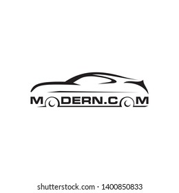 simple automotive modern.com logo design 