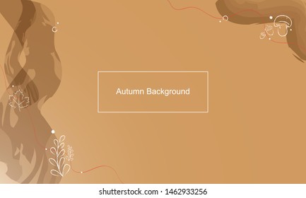 Simple Autumn Background. EPS10 Vector.