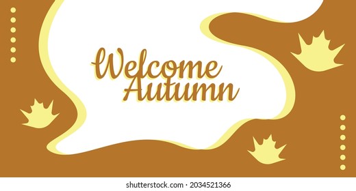 ilustración simple del vector de fondo de otoño