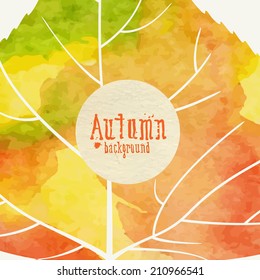 Simple Autumn Background.  Vector Illustration. Eps 10