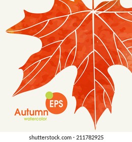 Simple Autumn Background.  Vector Illustration. Eps 10
