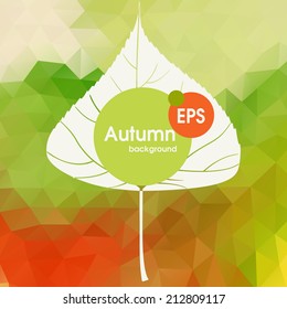 Simple Autumn Background.  Vector Illustration. Eps 10