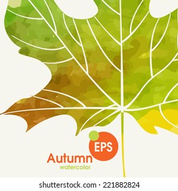 Simple Autumn Background.  Vector Illustration. Eps 10